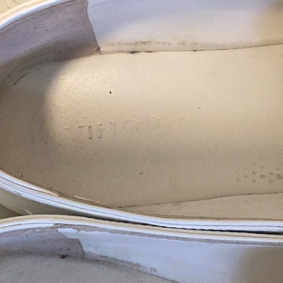 Vince White Leather Loafers - Picture 3 of 5